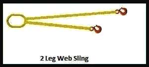 2 leg web sling 